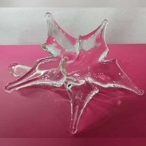 Vintage Hand Blown Glass Flower Blossom Holder Bud Vase by Pilgrim Glass